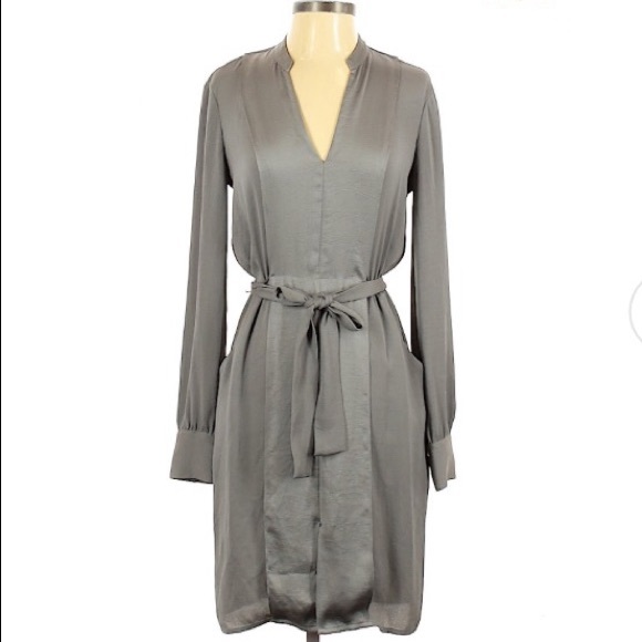 Like New! BCBGMAXAZRIA! Gorgeous Grey Slip Dress! - Picture 1 of 3